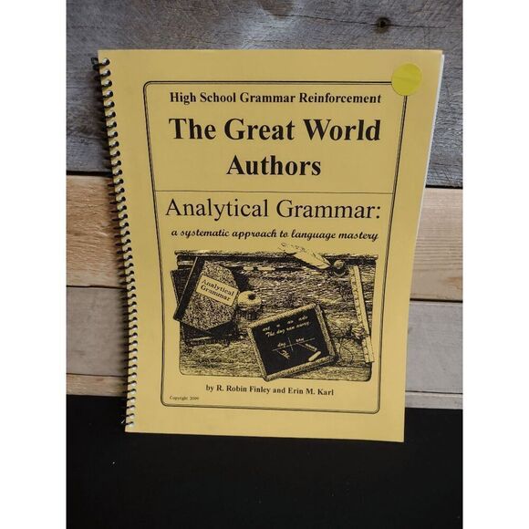 The Great World Authors Analytical Grammar 2009 by Robin Finley - Picture 1 of 2